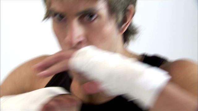 Close Up Of Expression Of Man Boxing