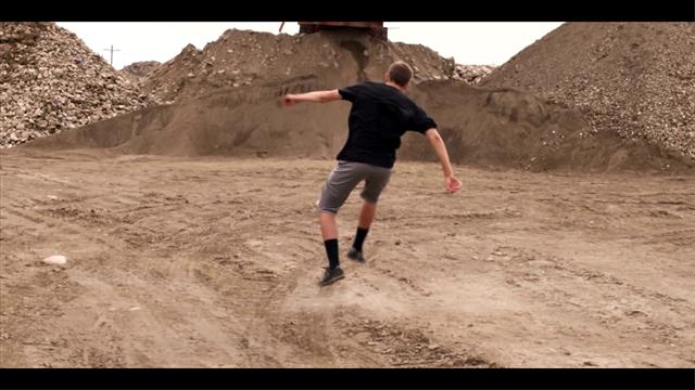 Man Kick Soccer Ball