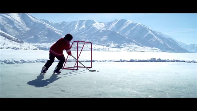 People Playing Ice Hockey Alone