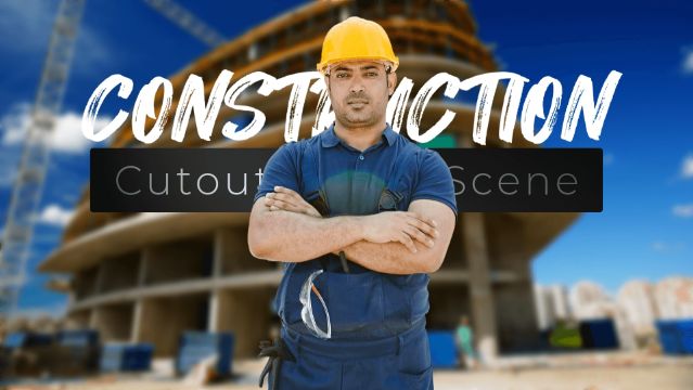 Construction Cutout Photo Scene