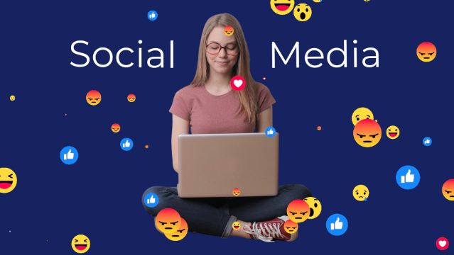 Social Media Cutout Photo Scene