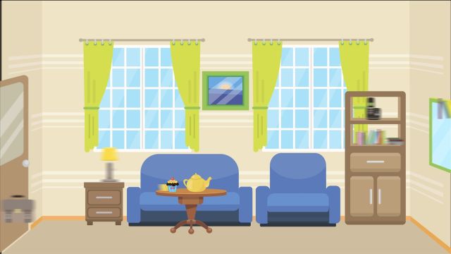 Living Room 4 Animated Background - The Stock Footage Club