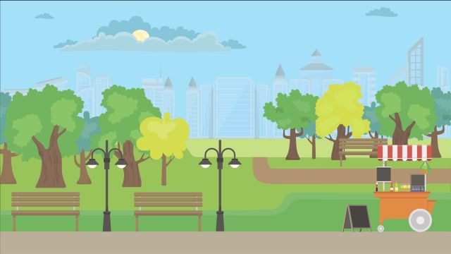 Park Animated Background The Stock Footage Club