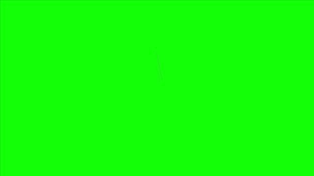 Animated Line Shape Green Screen 20 - The Stock Footage Club