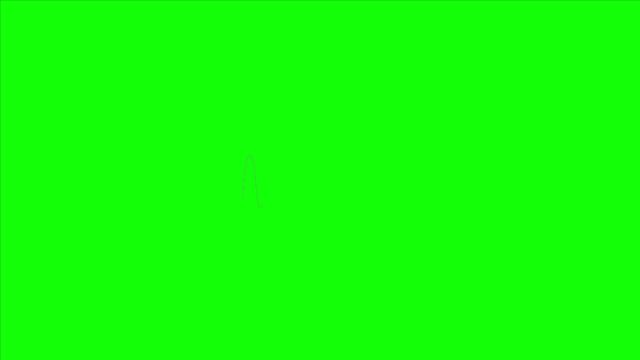 Animated Line Shape Green Screen 4 - The Stock Footage Club