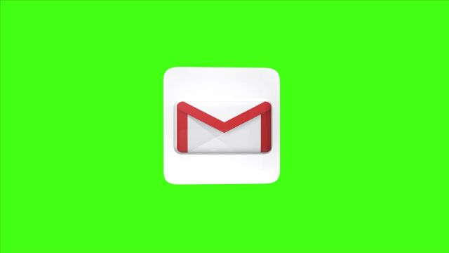 Gmail Green Screen Animated 3D Social Icon - The Stock Footage Club