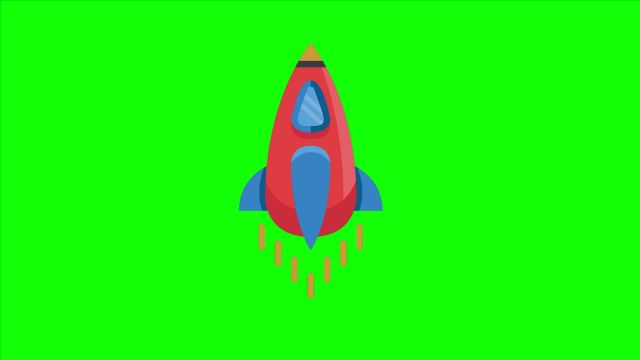 Rocket Animated Green Screen Explainer Object – The Stock Footage Club