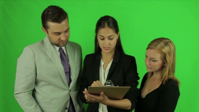 Business Discussion 1 Green Screen Actors