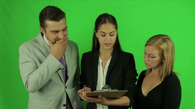 Business Discussion 2 Green Screen Actors