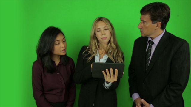 Business Discussion 8 Green Screen Actors