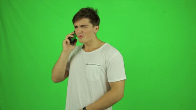 Phone Frustrated 4 Green Screen Actors
